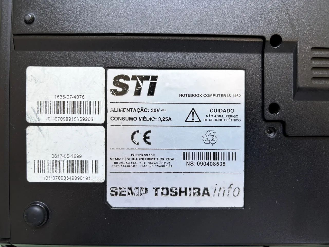 Notebook Semp Toshiba IS1462 STI Infinity Para retirada de peças - Foto 6