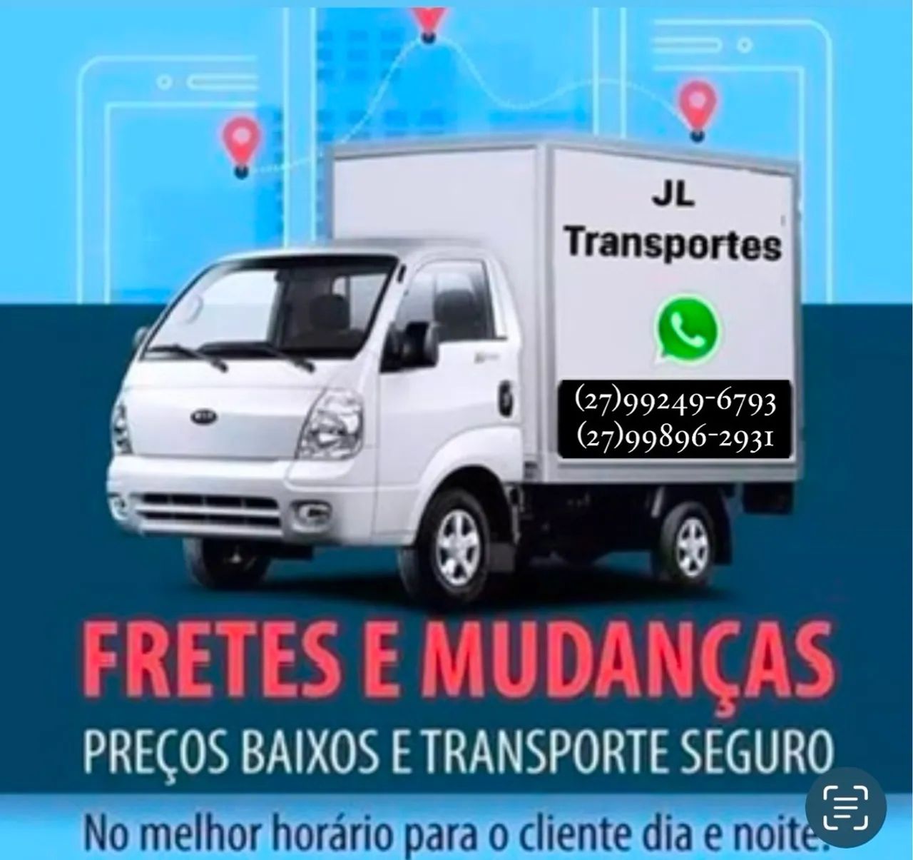 Fretes e pequenas mudanças Guarapari Viana Cariacica, Vila Velha e Serra