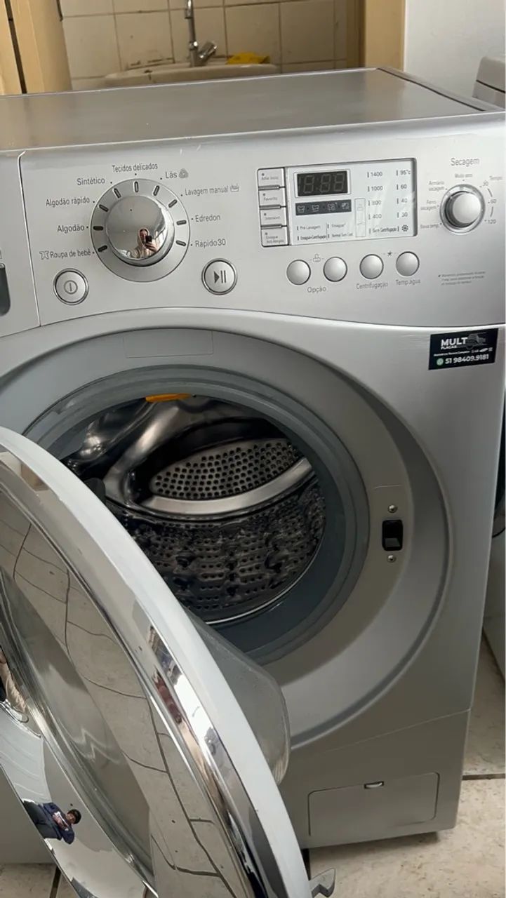 Lava e seca LG 8,5 kg inverter prata  - Foto 2