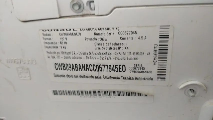 Máquina de lavar Consul 9kg CWB09AB (seminova) - Foto 4