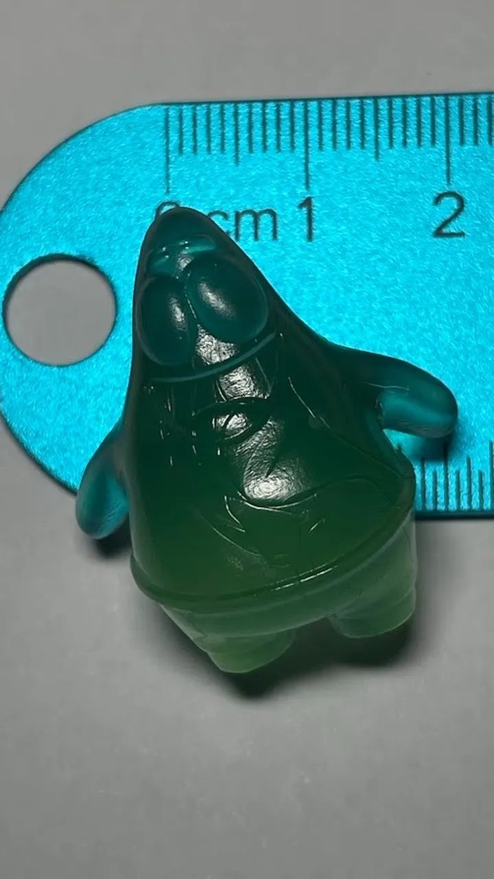 Patrick Estrela Verde - boneco altura 3 cm - da coleção Batavinho Bob Esponja - Foto 3