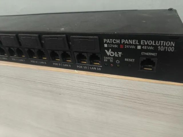 Patch Panel Giga Volt Evolution 24 Vdc  Poe 10 Portas 