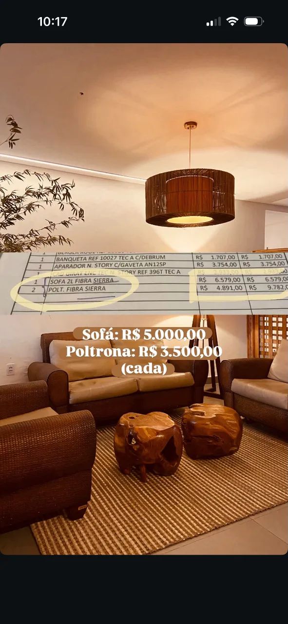 Sofá - madeira - estofados reformados (couro)