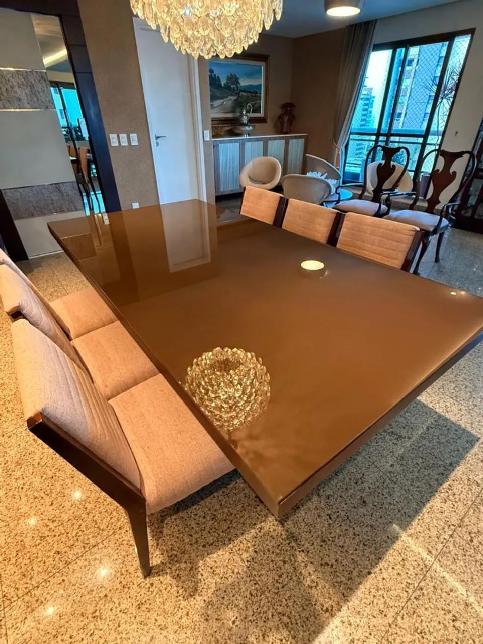Conjunto de jantar completo com 6 cadeiras - Foto 2