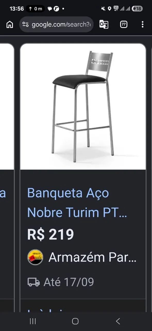 Vendo 2 banquetas - R$ 250 - Foto 4