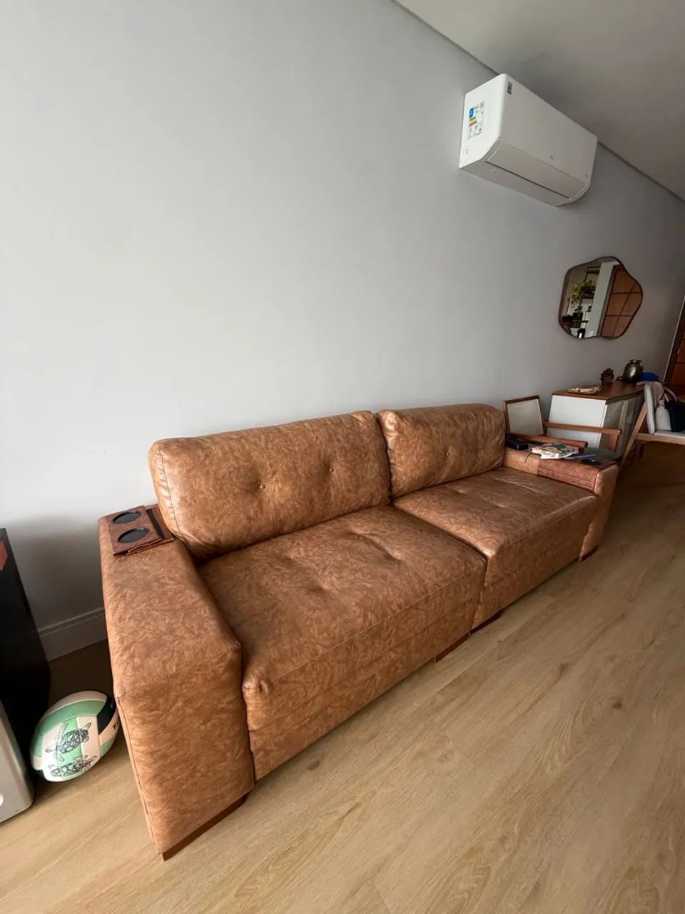 Sofá 4 lugares em courissimo, 2.40m  - Foto 3