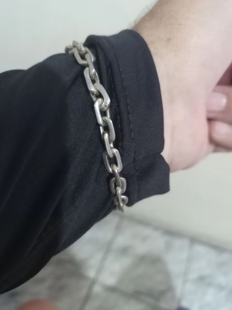 Pulseira Prata Cartier Maciça  - Foto 2