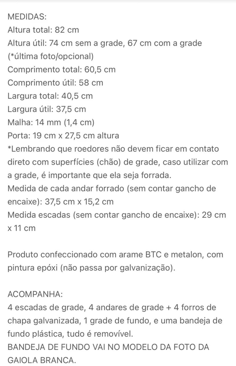 Gaiola para roedores - Foto 2