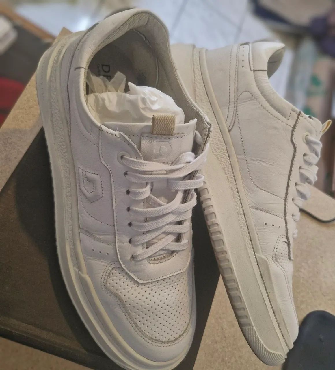 Tênis Democrata Denin Block Off White ,perfeito estado. - Foto 3