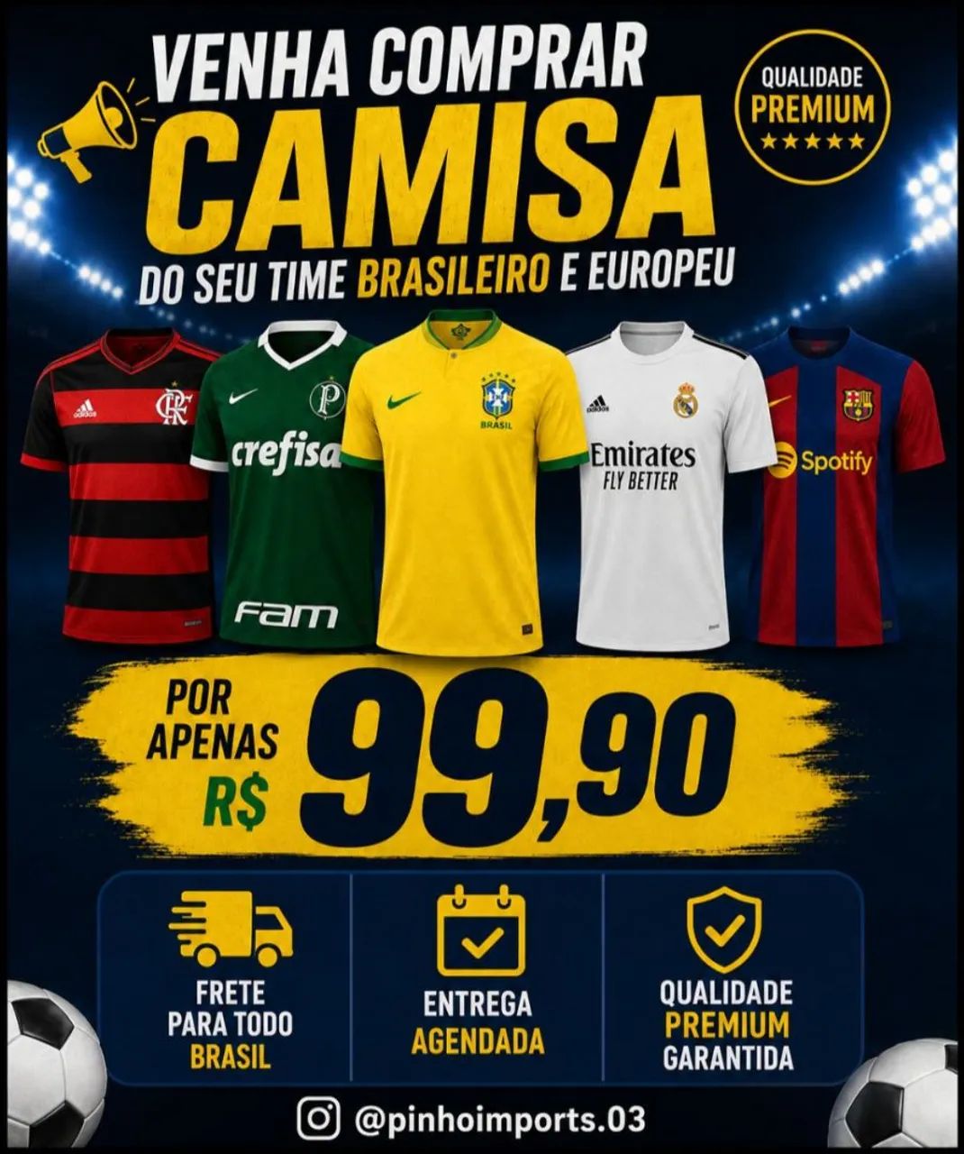 CAMISA DE TIME PREMIUM