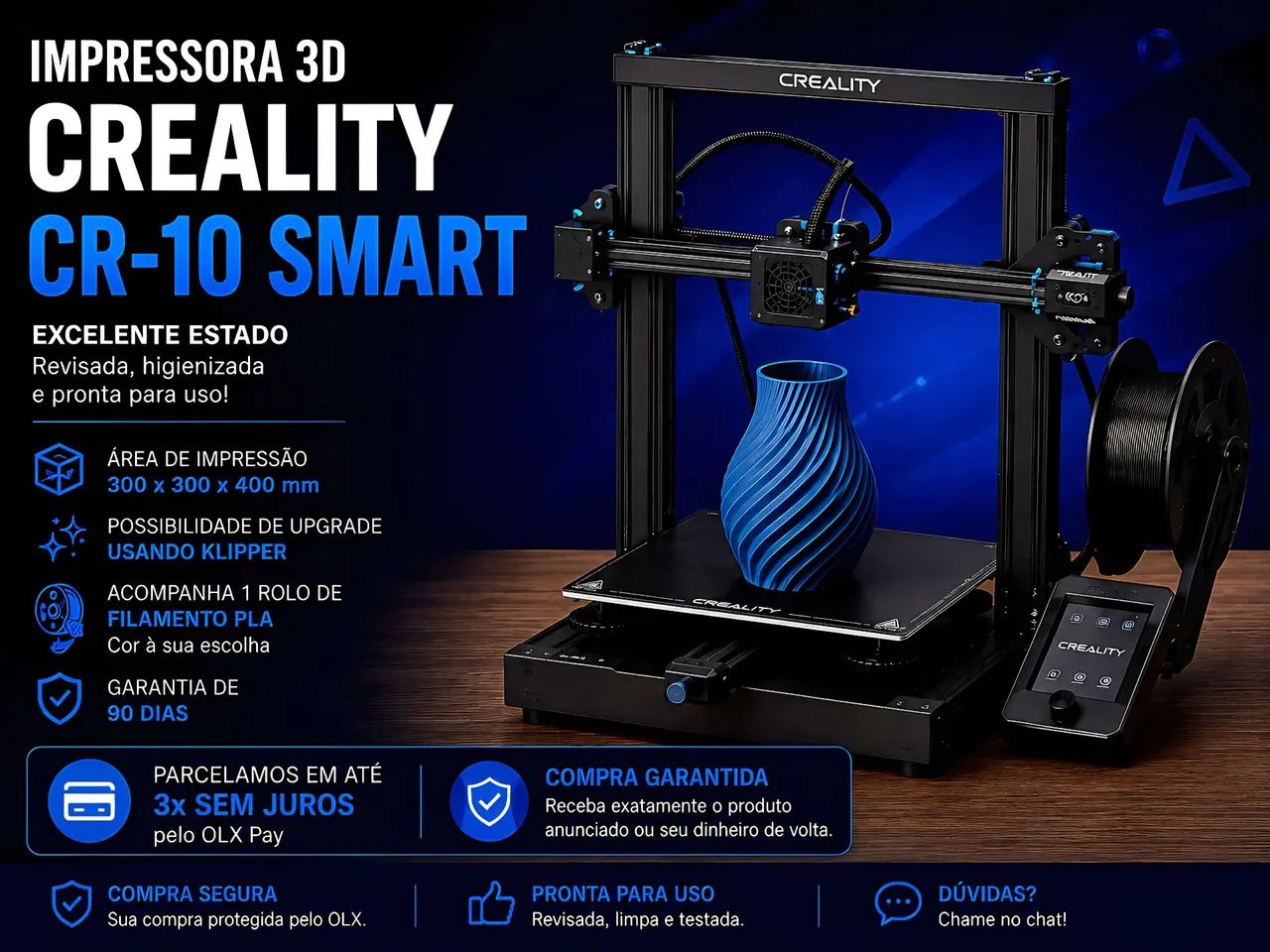 Impressora 3D Creality CR-10 Smart