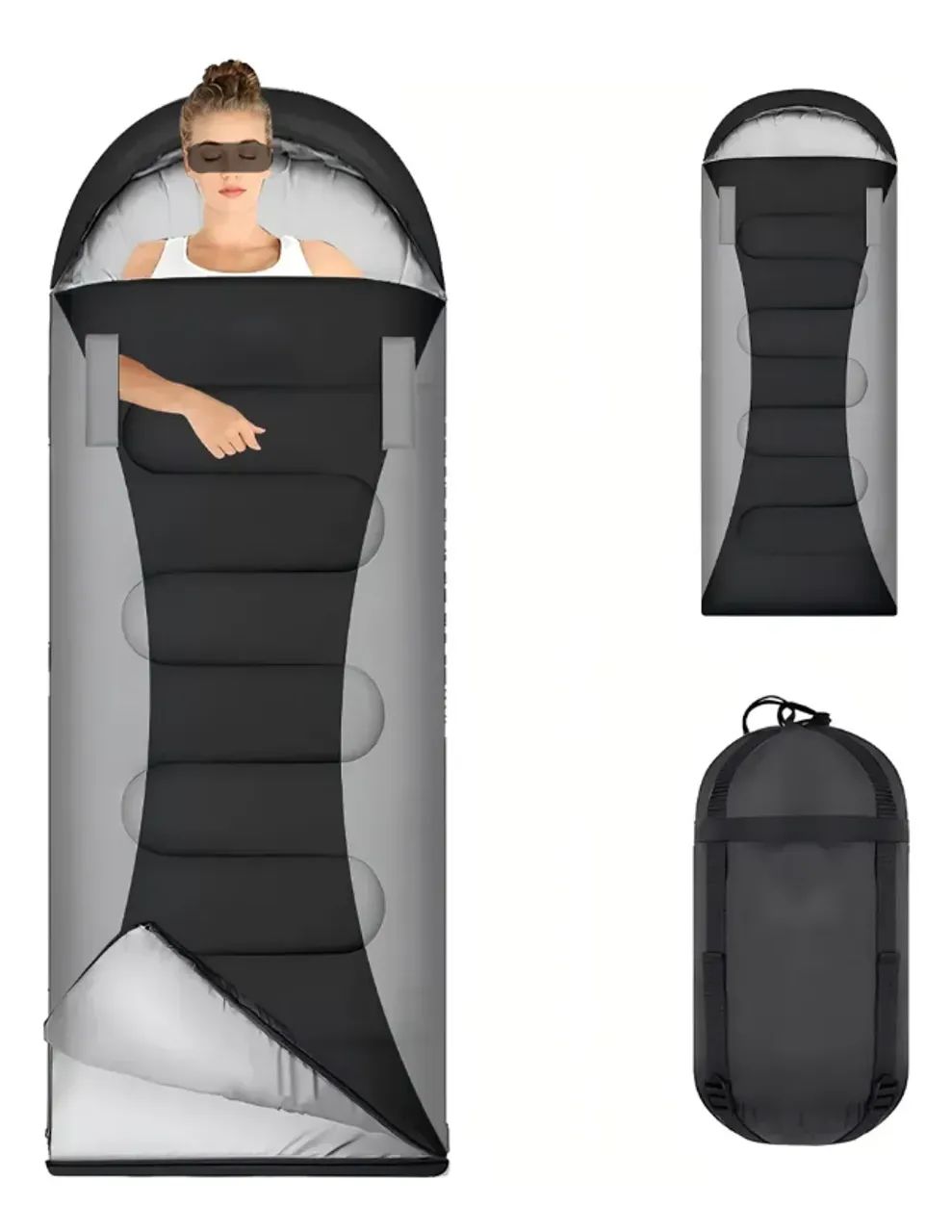 Saco De Dormir Camping Braços Extensíveis Simples Para Duplo JM VAAL
