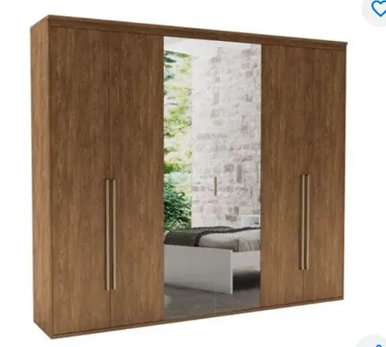 Guarda roupa 6 portas com espelho - Foto 2