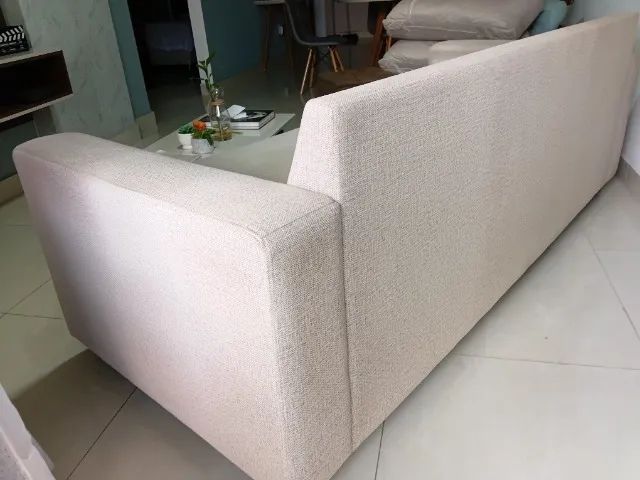 Sofá 3 lugares em linho - Foto 4