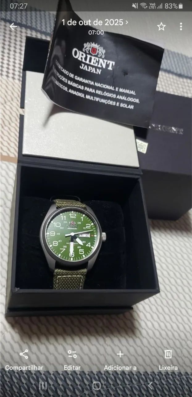 Orient relógio automático. 42mm - Foto 5