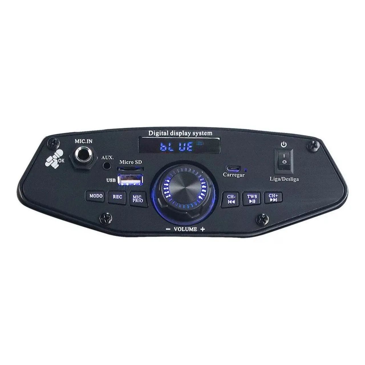 Caixa de Som Amplificada Hype 250w Rms TWS, Bluetooth, Rádio FM Aquário - HP-250 - Foto 5