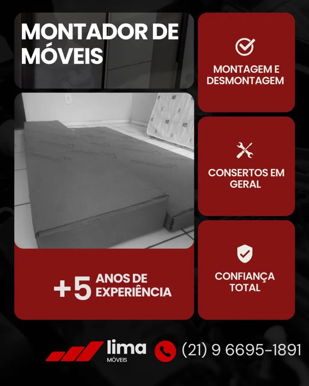 Montador de móveis e consertos em geral 