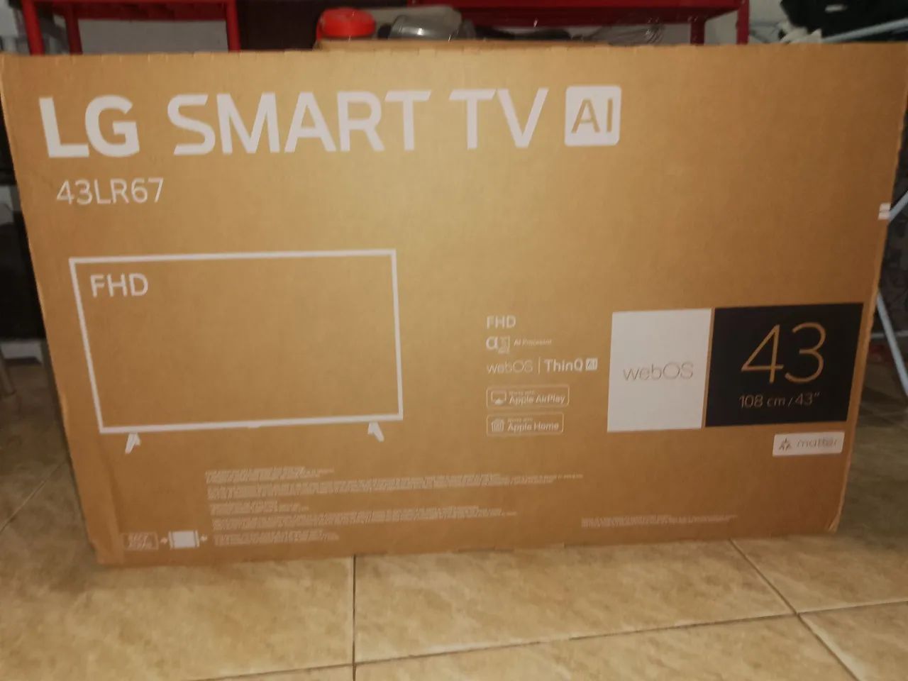 TV LG 43" SMART (43LR67) - NA CAIXA - Foto 4