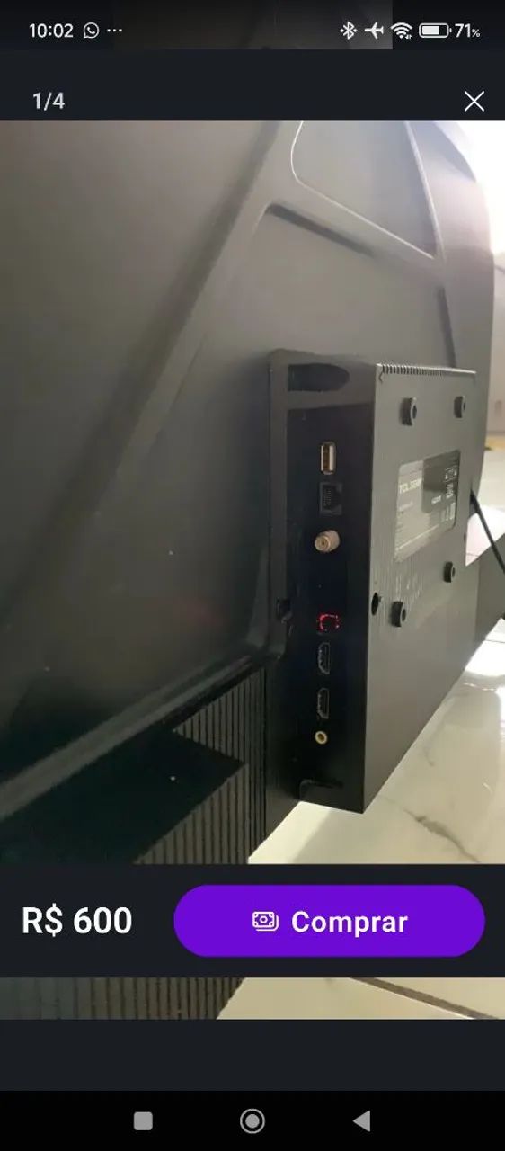 Smartv Tcl Android 32 Polegadas  - Foto 5
