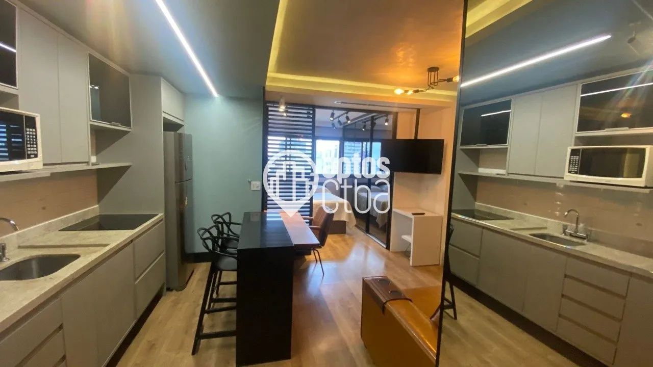 Apartamento para locação, mobiliado, no Res. IGLOO, 01 dormitório, Água Verde - Curitiba/P - Foto 5