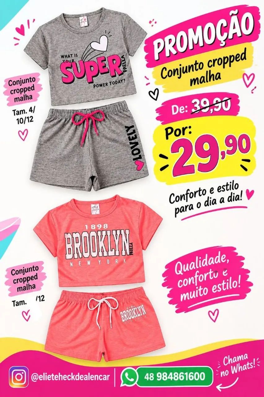 Conjuntos infantil verão meninas  - Foto 5