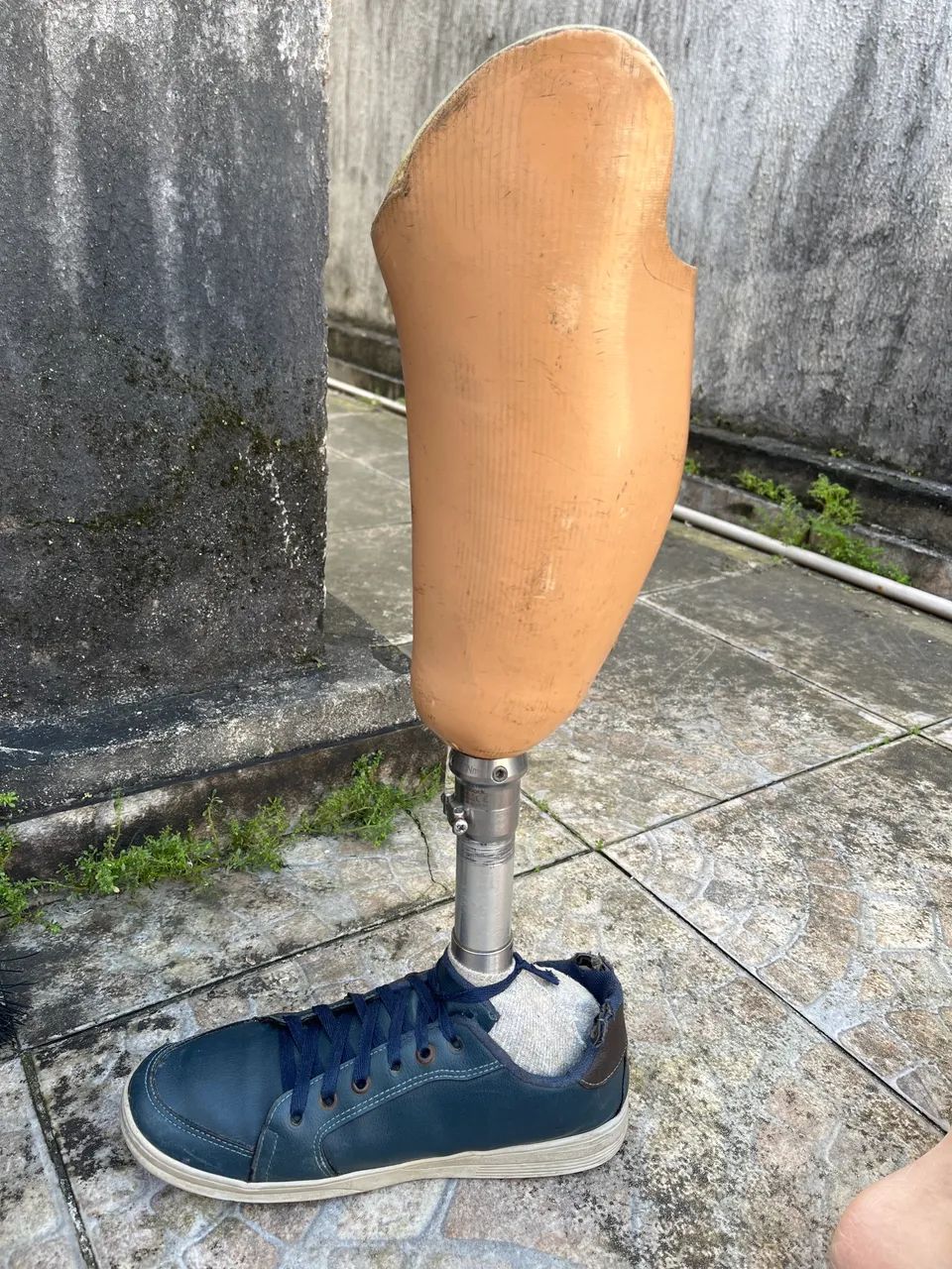 Prótese transtibial Direita