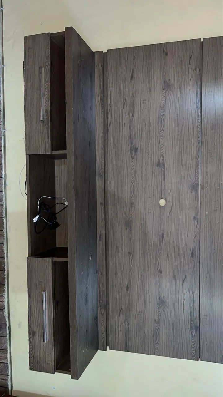 Rack suspenso para TV, com gaveta e Led  - Foto 3