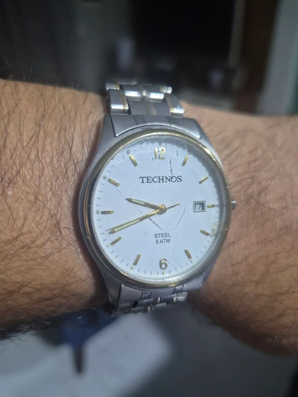Relógio TECHNOS  STEEL  5ATM  À QUARTZ   -   FUNCIONANDO PERFEITAMENTE - Foto 3