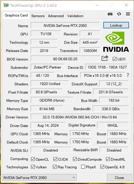 Nvidia RTX 2060 GDDR6 6 GB Zotac - Foto 3