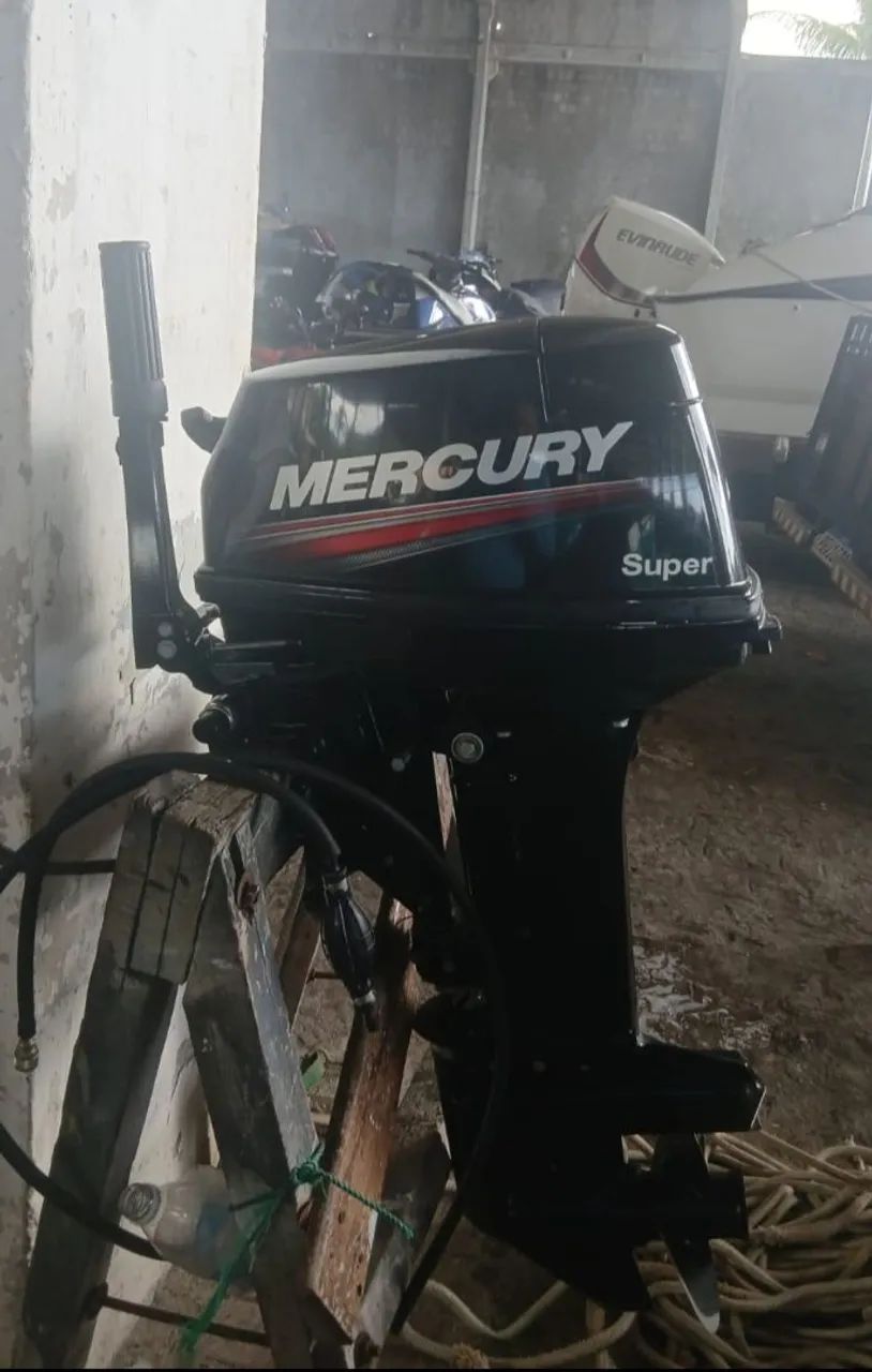 MOTOR POPA MERCURY 2TEMP ISHP MOD ME 15 M SUPER - NE SERIE: