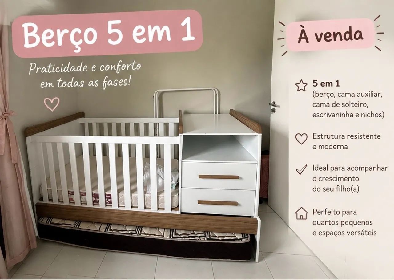 Berço 5 em 1