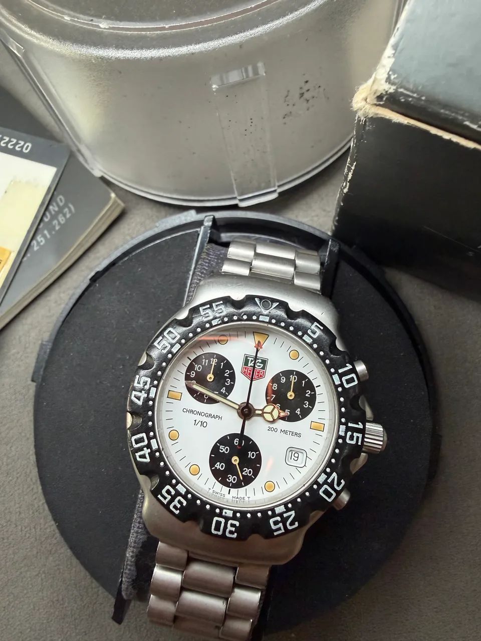 TAG HEUER FORMULA 1 CHRONOGRAPH  CA1212.BA0493 - 1996 - FULLSET - Foto 4