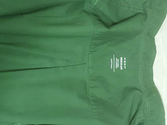camisa manga curta marfinno verde m  - Foto 4