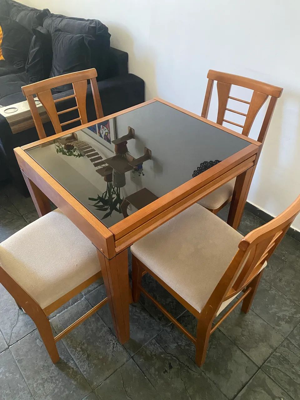 MESA DE MADEIRA ABRE E FECHA! - Foto 3