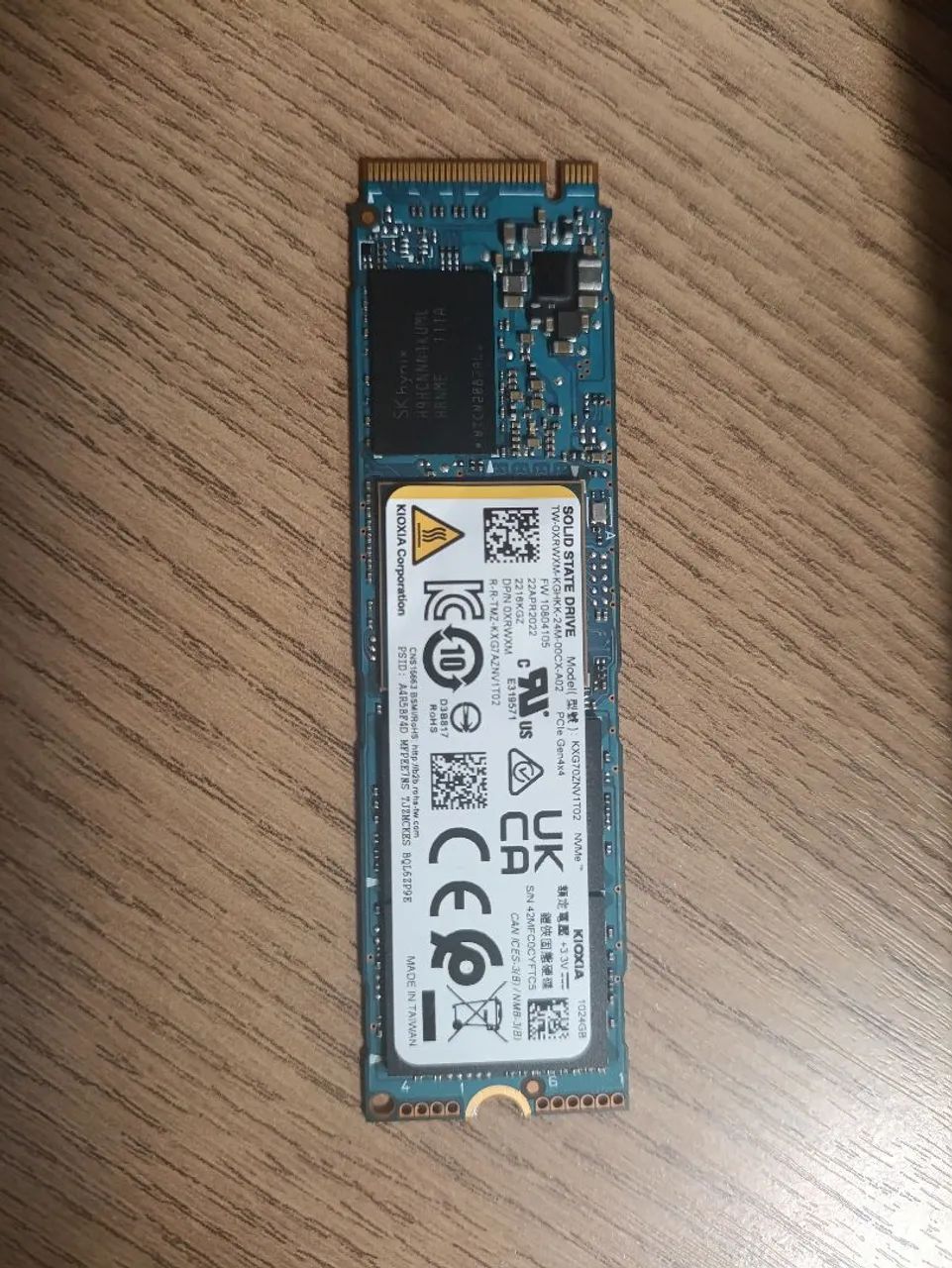 SSD NVMe 1TB Kioxia (Toshiba) - PCIe 4.0 - Armazenamento - Granjas