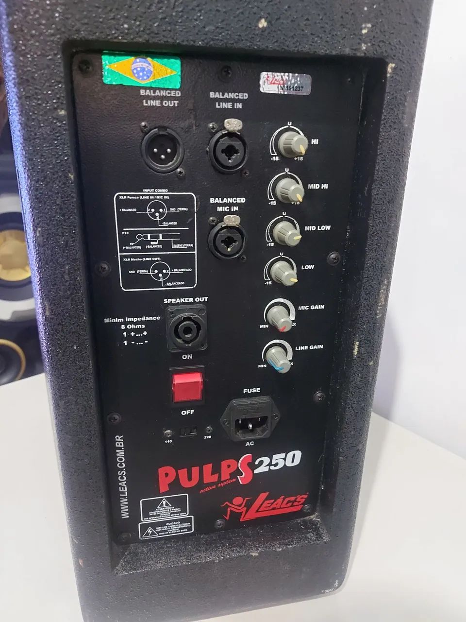 Caixa Ativa Leacs Pulps 250 - 160W RMS (10 Pol) - Profissional/Madeira - Foto 5