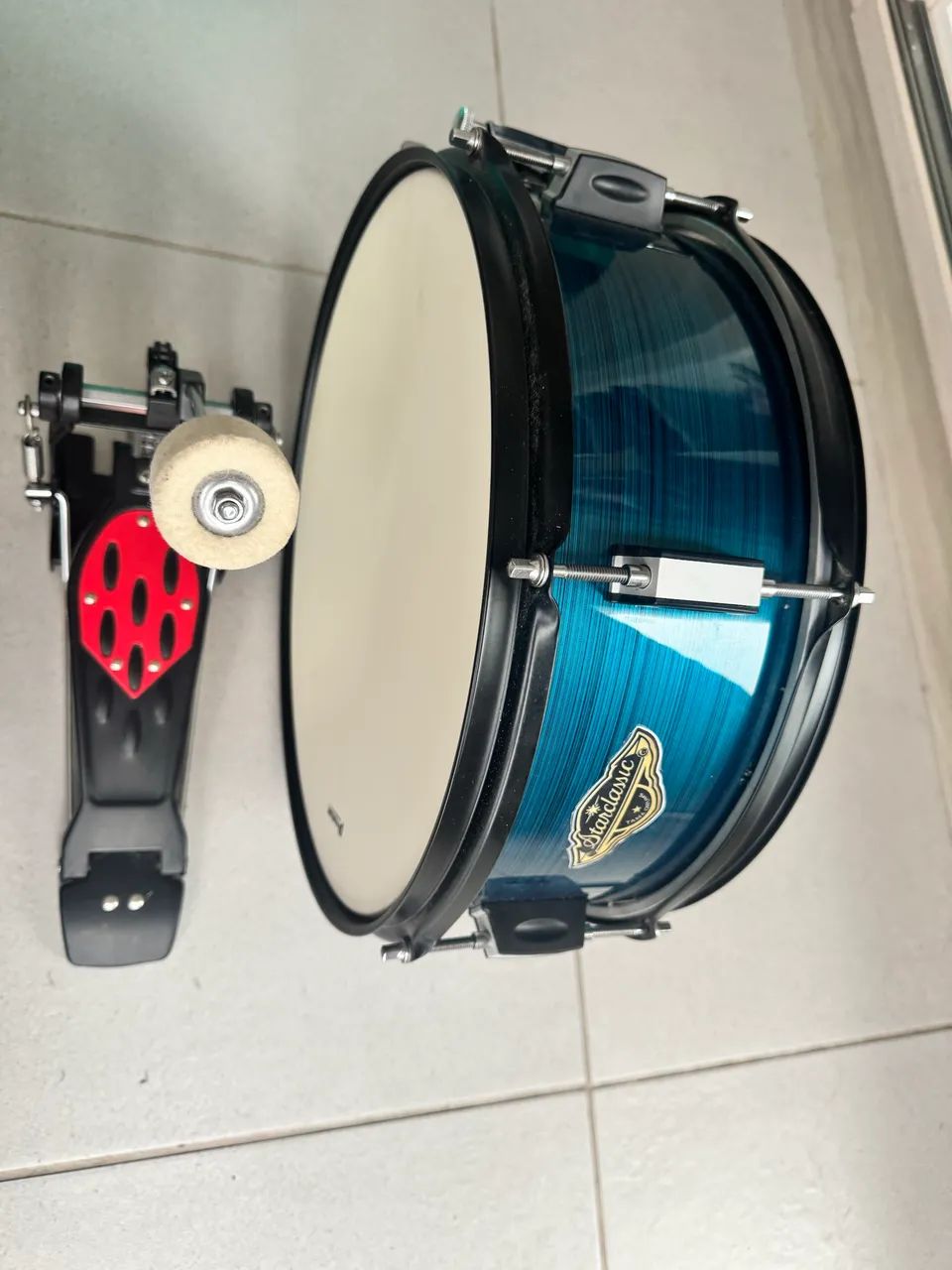 Caixa 14 bateria e pedal bumbo  - Foto 3