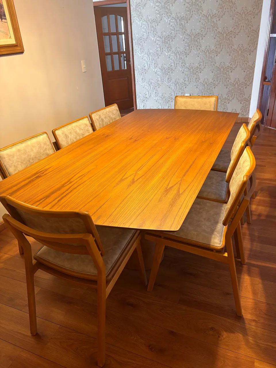 Mesa de Jantar Noronha 220cm + 8 Cadeiras ? Moderna Mobília - Foto 4