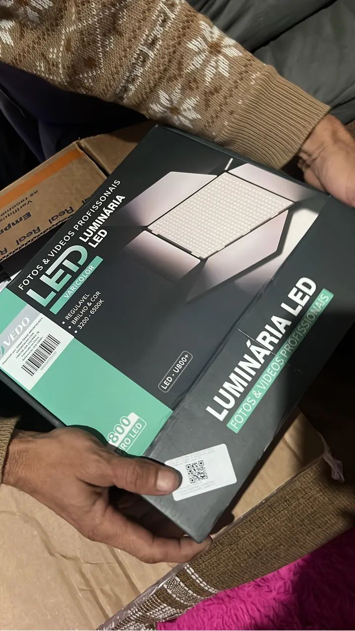 Luz de preenchimento e luminária led 