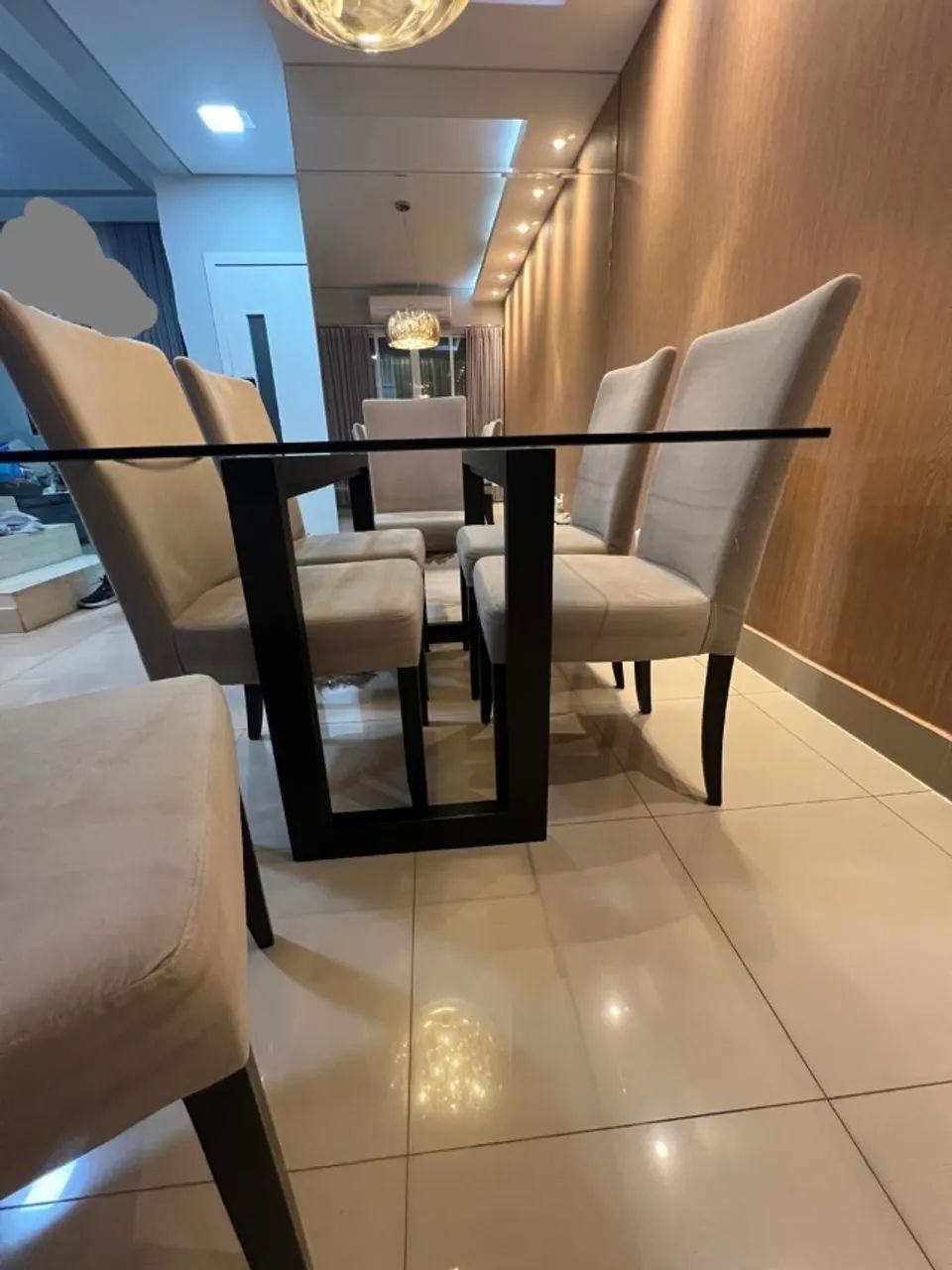 Mesa de jantar retangular com 6 cadeiras - Foto 3