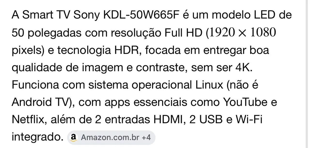 Tv Sony - 50 Polegadas  - Foto 4