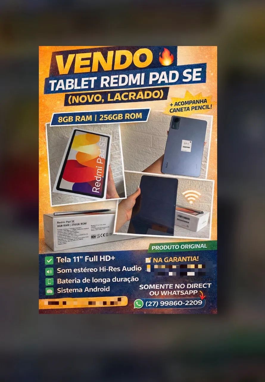 Vendo tablet Redmi Pad SE