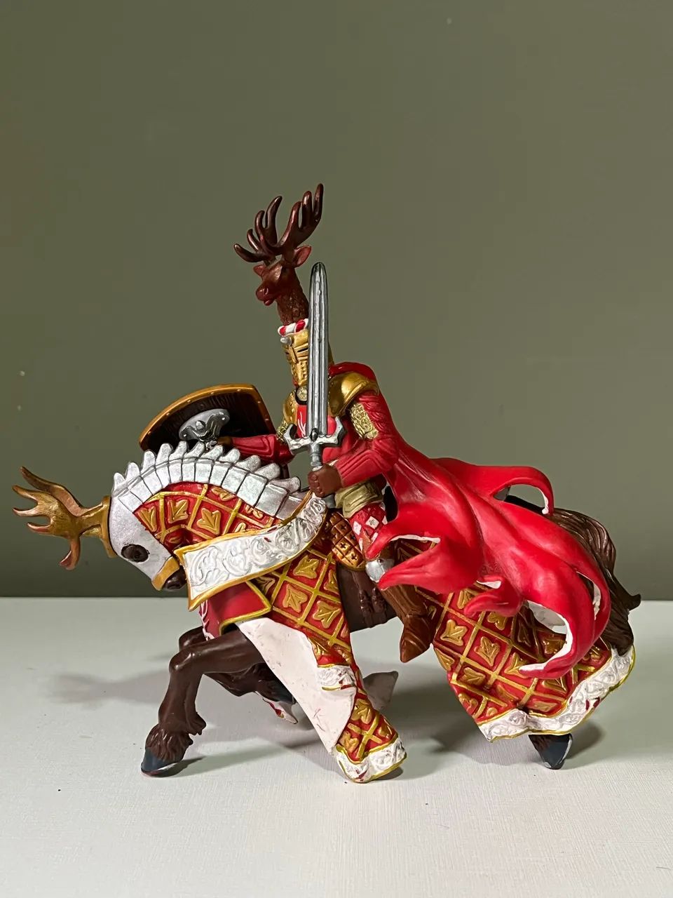 Cavaleiro medieval boneco colecionável tool box papo  - Foto 3
