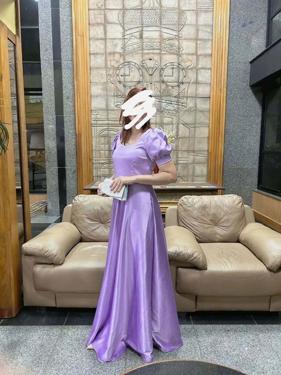 Vestido de festa lilás 
