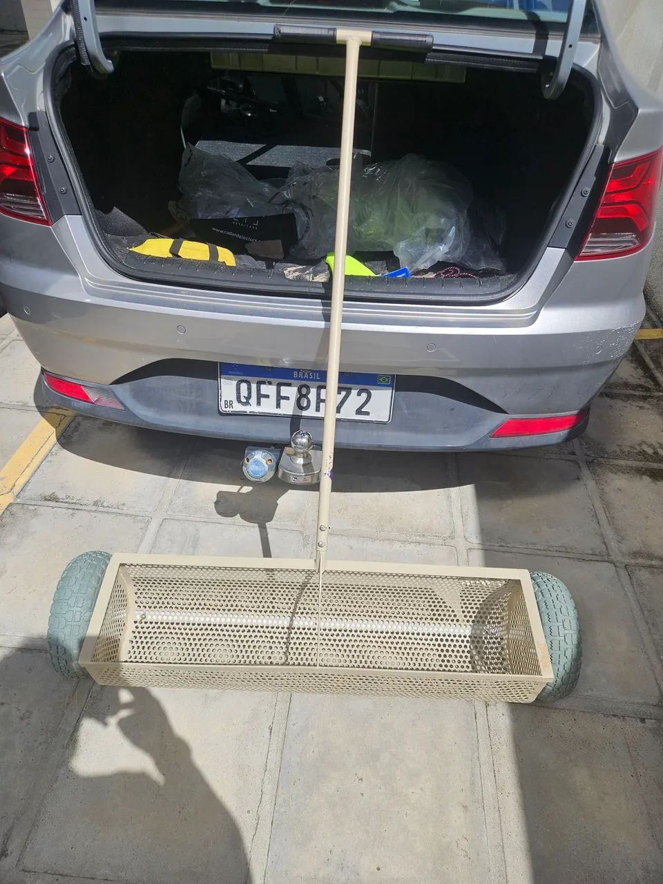 Eco Peneira em aço inox 304 e rodas para detectorismo 