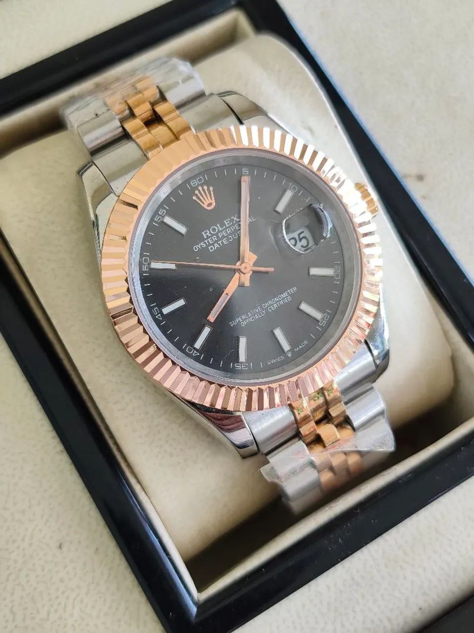 Relógio Rolex DatJust Royal Misto automático Exclusivo  - Foto 3
