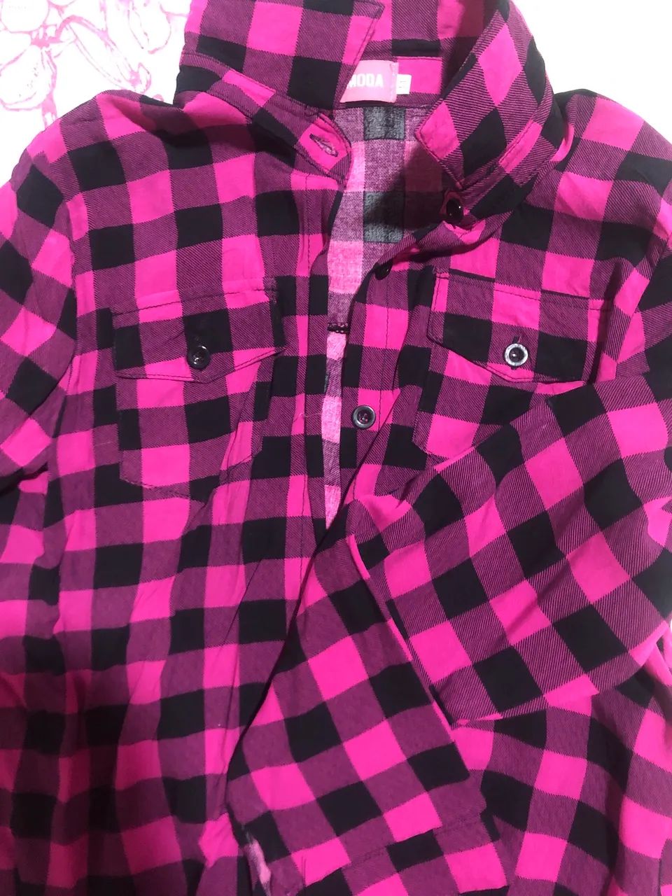 Camisa feminina xadrez 