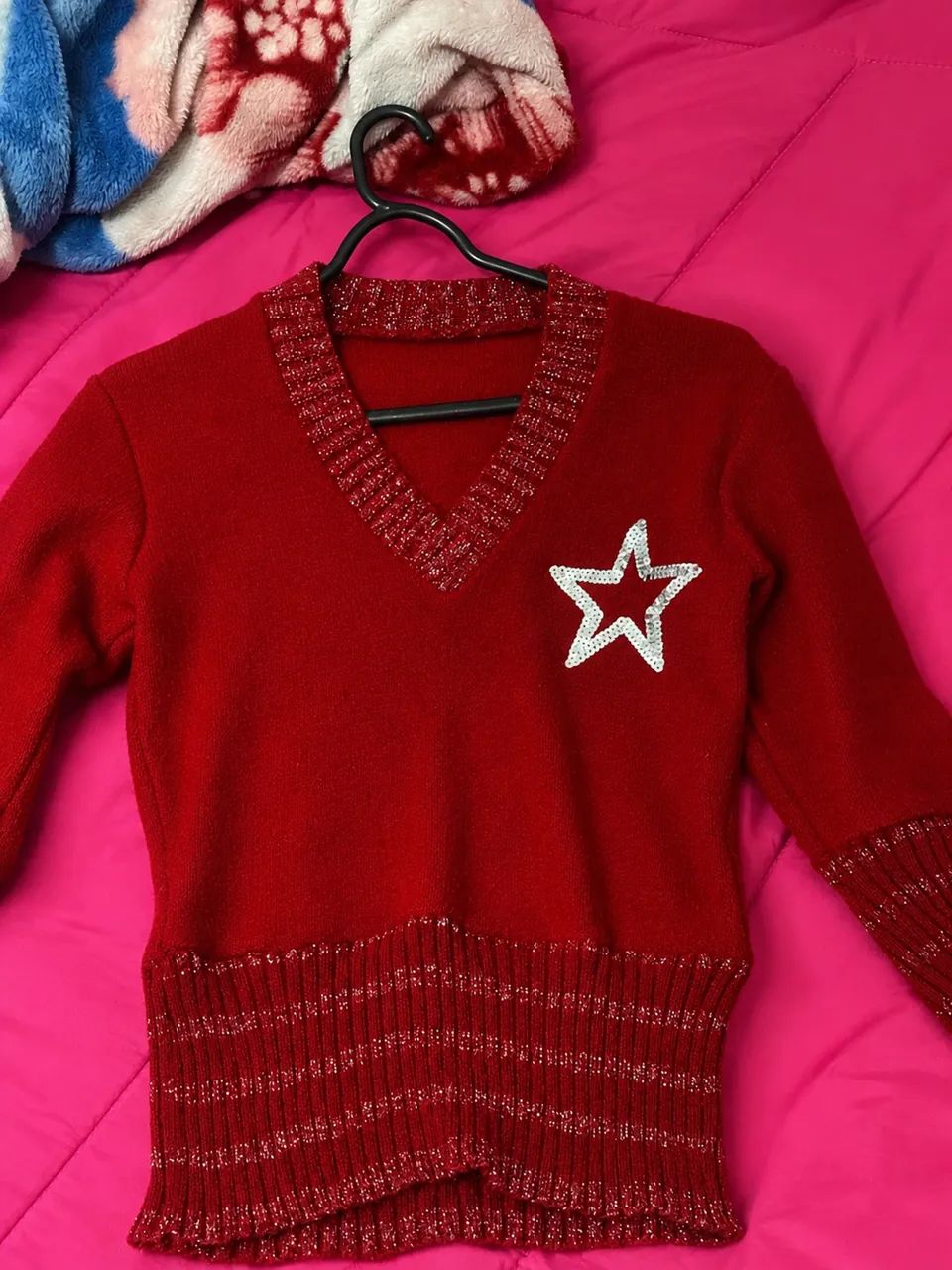 blusinha tricô y2k com brilho - Foto 3