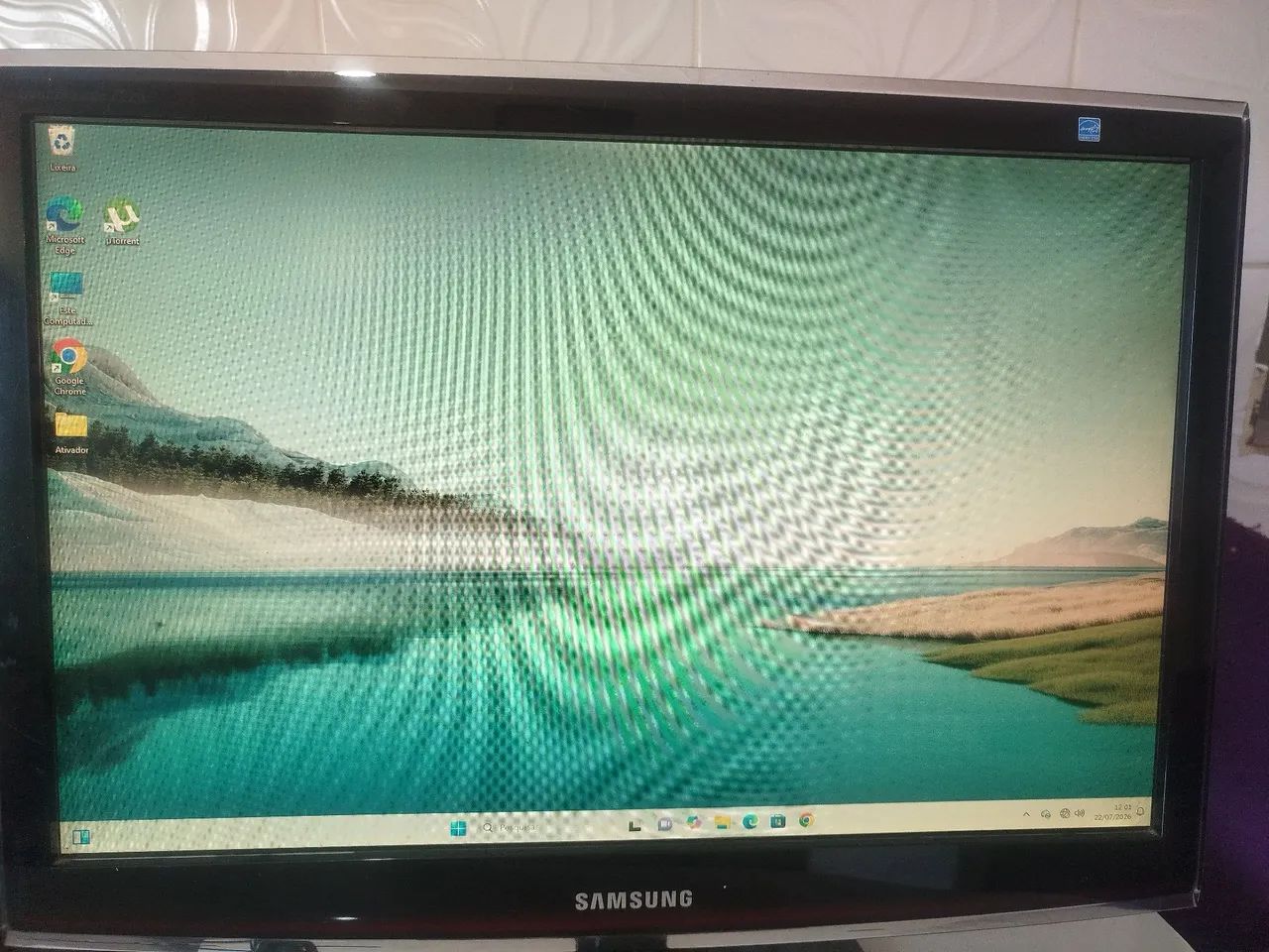 Monitor Samsung 22 polegadas troco controle Xbox 360