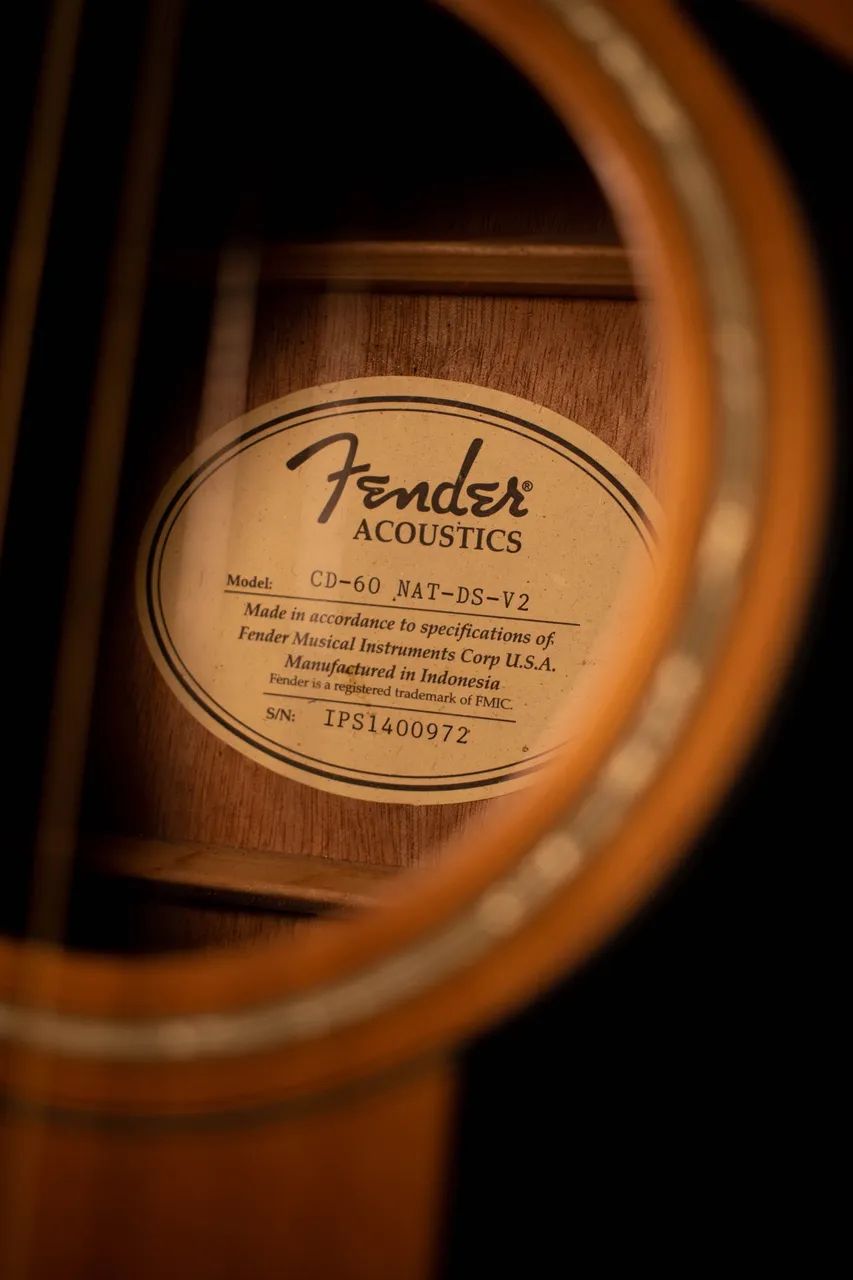 Fender CD-60 DS-V2 (管理サナ) Violão Fender CD-60 NAT-DS-V2 - Instrumentos musicais - Piedade